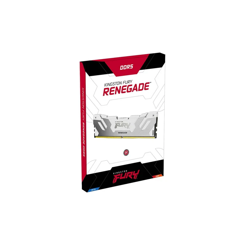 Kingston Fury Renegade 16GB (1X16GB) DDR5 XMP 6000MT/S CL32 Memory (White) (KF560C32RW-16)