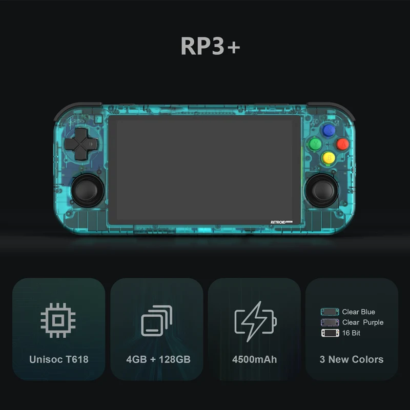 Retroid Pocket 3+ Handheld Retro Gaming System