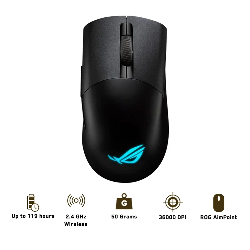 Asus ROG Keris Wireless Aimpoint RGB Gaming Mouse (Black)