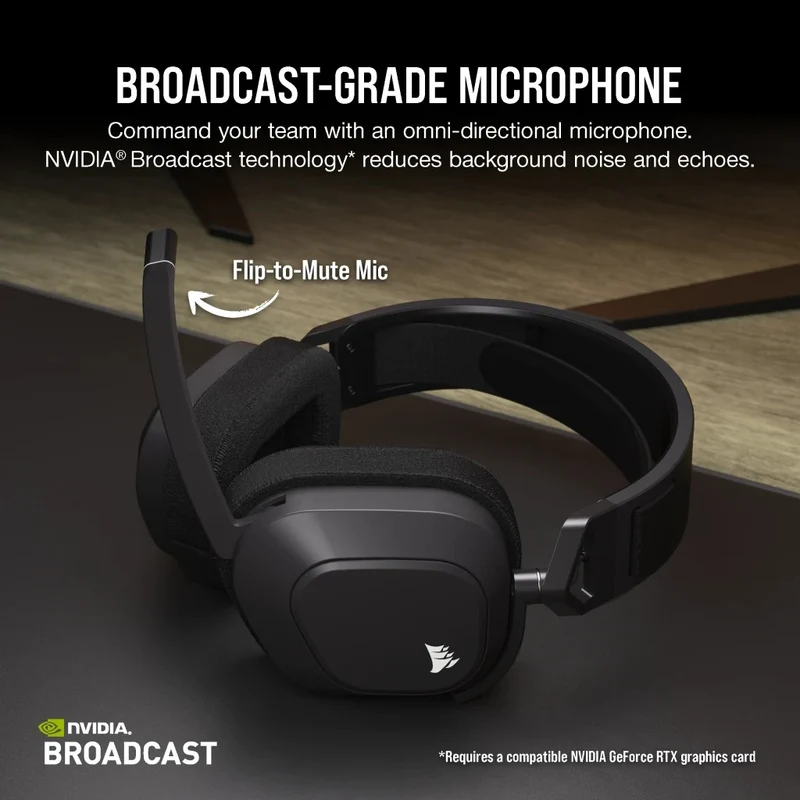Corsair HS80 MAX Premium Wireless RGB Gaming Headset (Steel Grey)