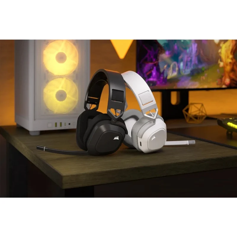 Corsair HS80 MAX Premium Wireless RGB Gaming Headset (Steel Grey)