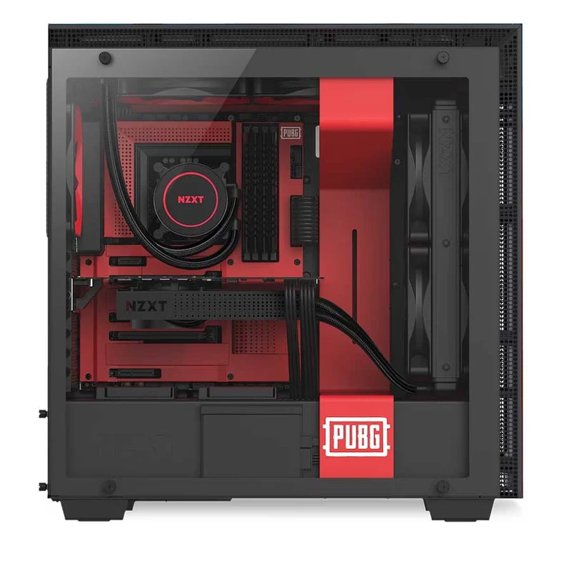 NZXT H700 PUBG CRFT Limited Edition Mid-Tower Case (Red/Blue) (CA-H700B-PG)