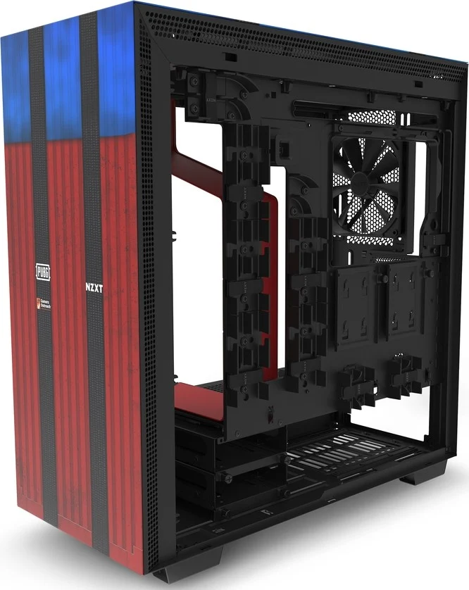NZXT H700 PUBG CRFT Limited Edition Mid-Tower Case (Red/Blue) (CA-H700B-PG)