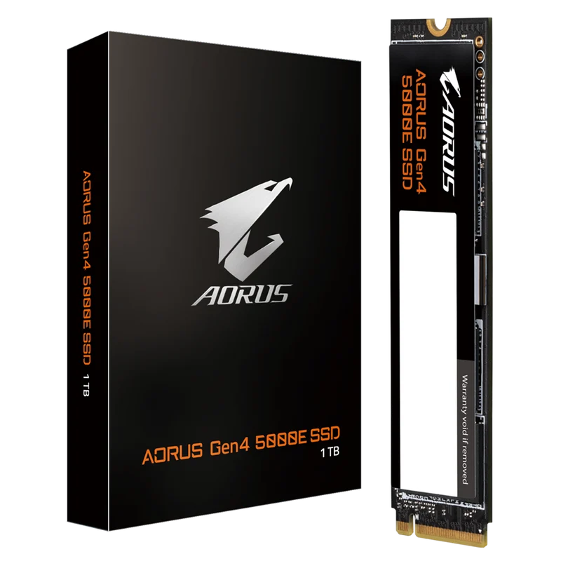 Gigabyte Aorus 1TB Gen4 5000E NVME M.2 PCIE X4 SSD (AG450E1024-G)