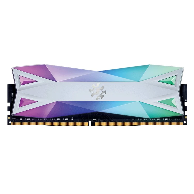 ADATA XPG Spectrix D60G 32GB (2X16GB) DDR4 RGB 3200MHZ PC4-25600 CL16-20-20 1.35V Desktop Memory (Tungsten Grey) (AX4U320016G16A-DT60)