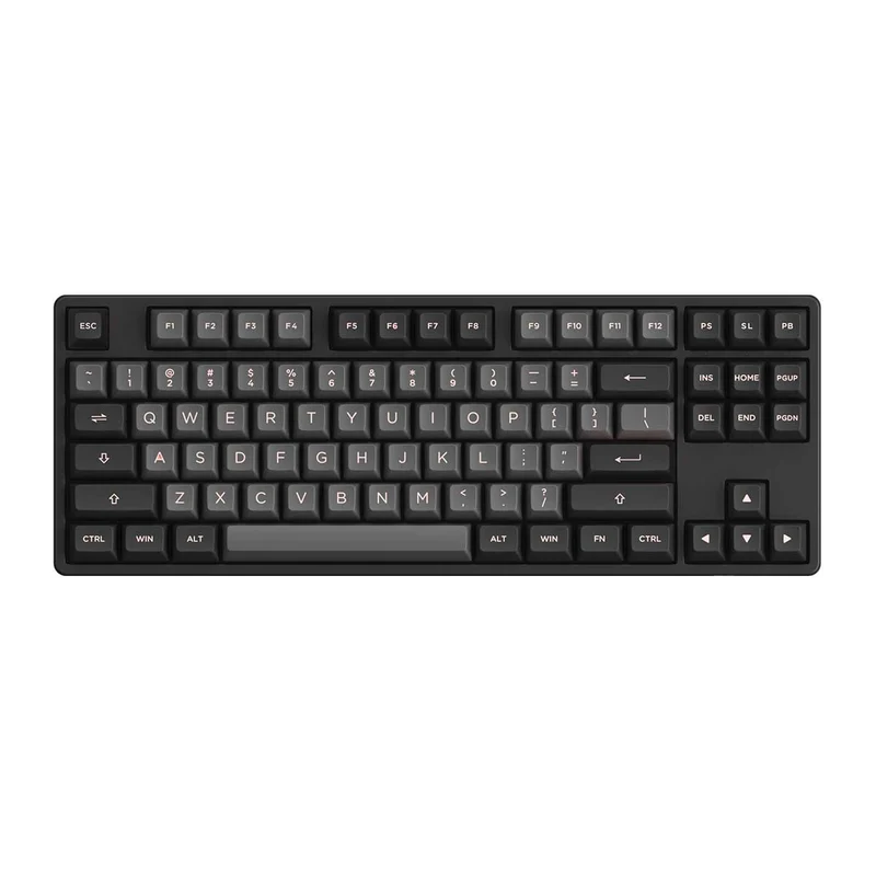 Akko 5087S VIA RGB Hot-Swappable Mechanical Keyboard Black & Pink (V3 Cream Yellow Switch)