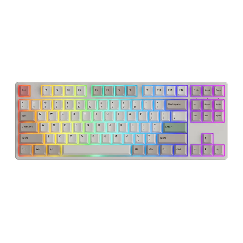 Akko 5087S VIA RGB Hot-Swappable Mechanical Keyboard 9009 (Gateron Pink-Lubed)