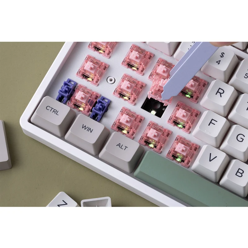 Akko 5087S VIA RGB Hot-Swappable Mechanical Keyboard 9009 (Gateron Pink-Lubed)