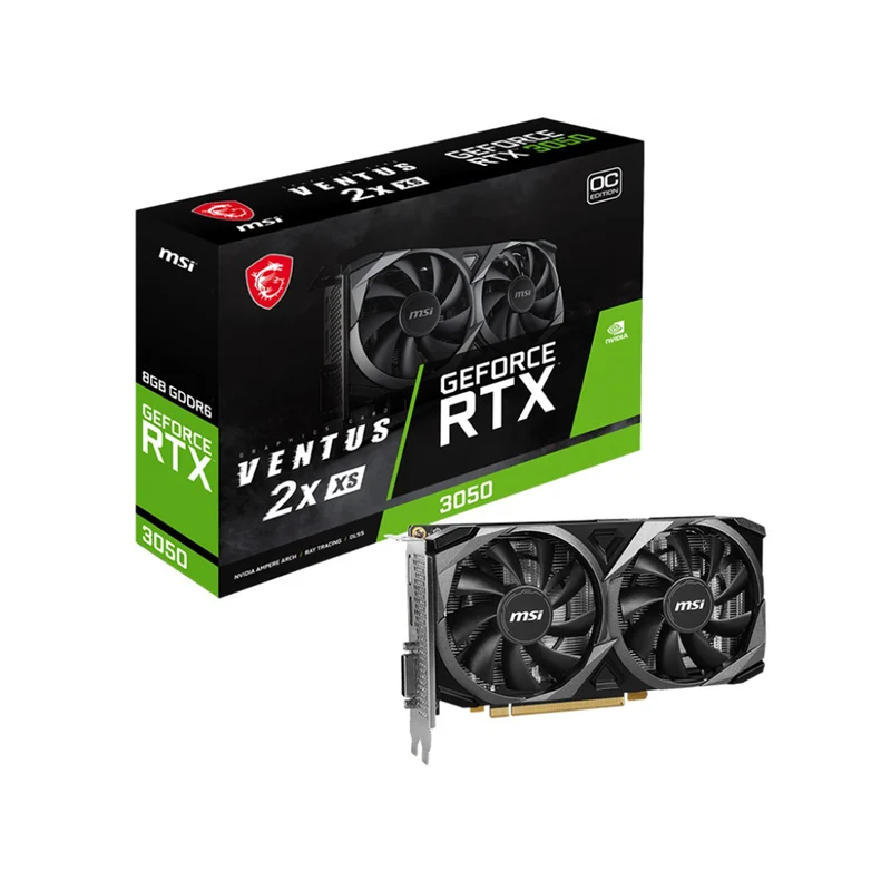 MSI GeForce RTX 3050 Ventus 2X XS 8GB OC GDDR6 Graphics Card