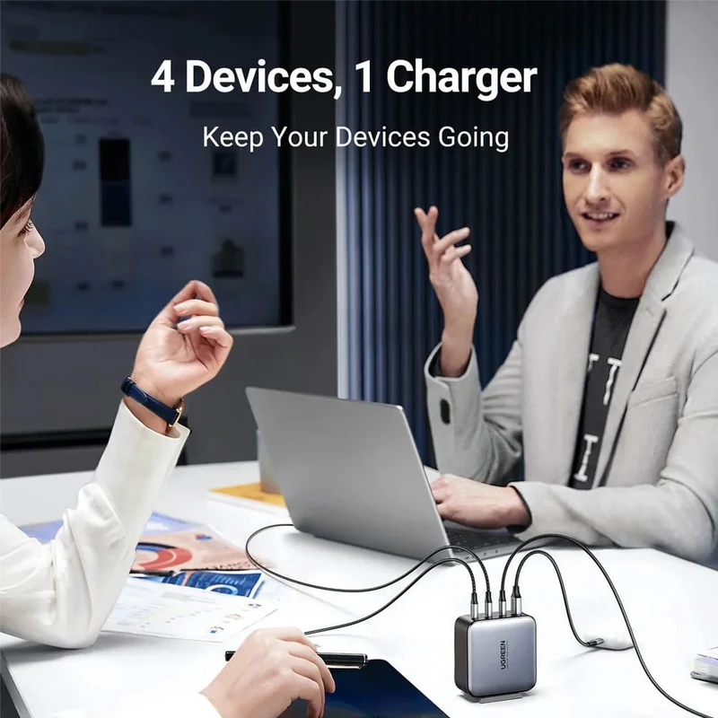 UGreen Nexode 4-Port Gan Fast Charger 100w (Black) (CD226/40737)