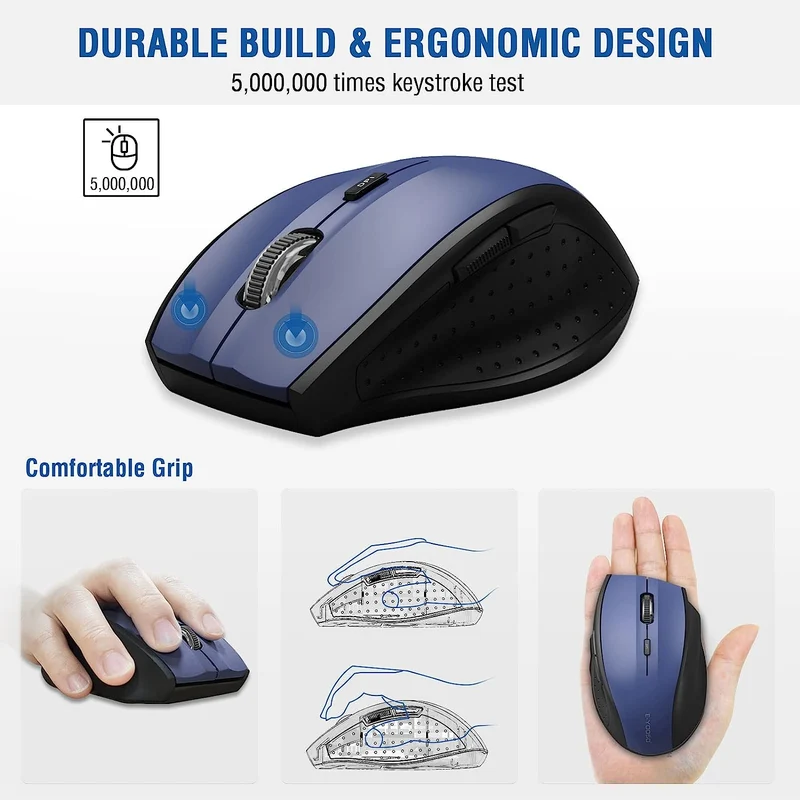E-Yooso E-1010 Wireless Mouse (Blue)