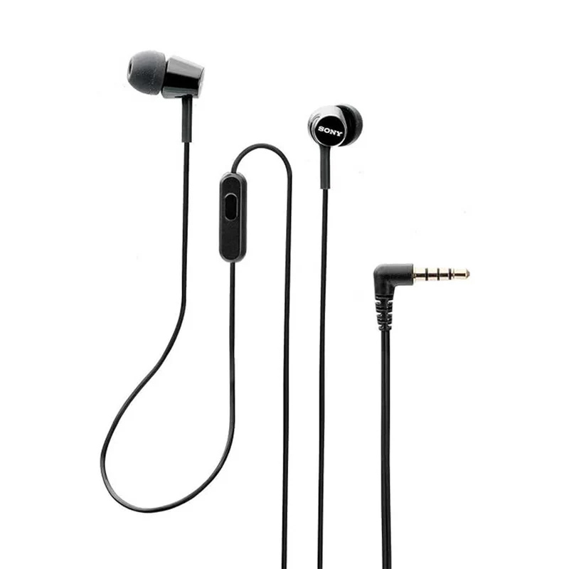 Sony MDR-EX155AP/B Wired In-Ear Headphones | 9mm Noise Isolation (Black)