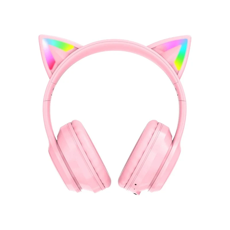 Onikuma B90 RGB Cat Ear Wireless Gaming Headset (Gradient Purple, Pink, Black)