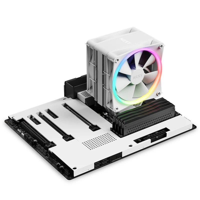 NZXT T120 RGB CPU Air Cooler (White) (RC-TR120-W1)