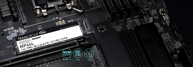 Teamgroup MP44L M.2 2280 500GB PCIE 4.0 X4 NVME 1.4 TLC Internal SSD w/ Heat Dissipating Graphene SSD Label (TM8FPK500G0C101)