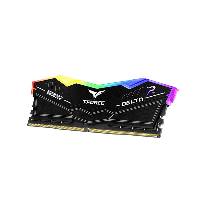 Teamgroup T-Force Delta RGB 32GB (2X16GB) DDR5 Intel XMP 6000MHZ CL38-38-38-78 1.25V Gaming Desktop Memory (Black) (FF3D532G6000HC38ADC01)