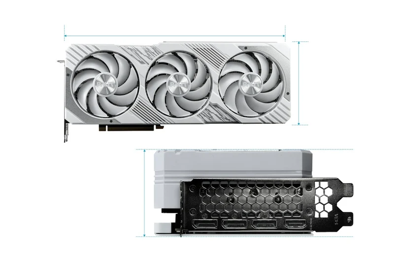 Palit GeForce RTX 4070 TI GamingPro OC 12GB GDDR6X 192Bit 3-DP HDMI Graphics Card (White)