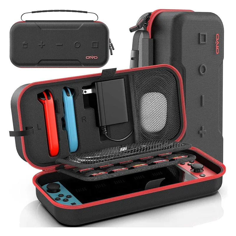 Oivo NSW Carry Case For N-Switch / N-Switch OLED (Red) (IV-SW188X-US)