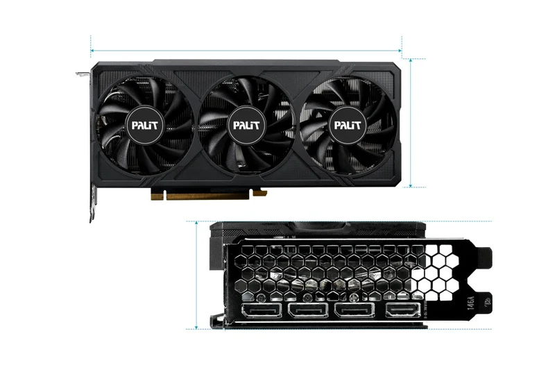 Palit Geforce RTX 4060 Ti Jetstream OC 16GB GDDR6 128bit 3-DP HDMI Graphics Card