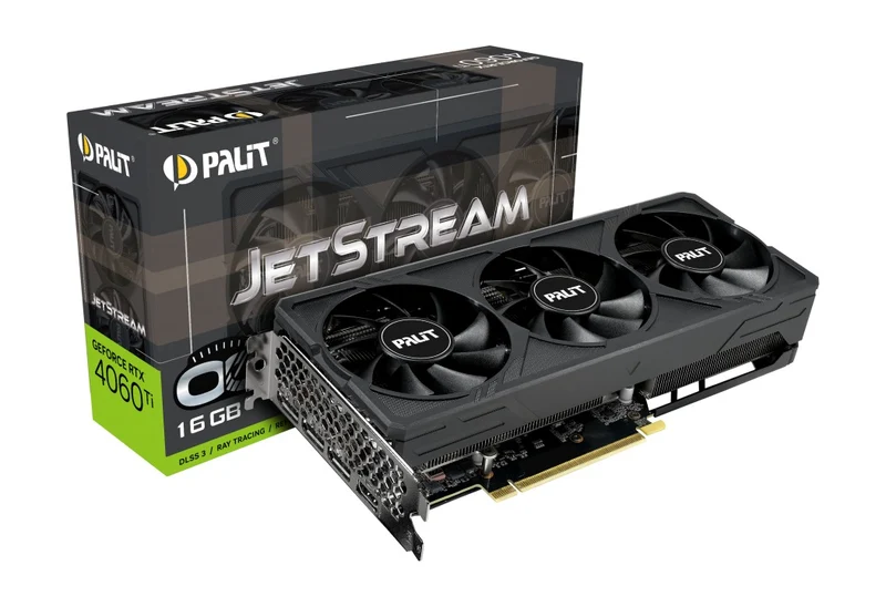 Palit Geforce RTX 4060 Ti Jetstream OC 16GB GDDR6 128bit 3-DP HDMI Graphics Card
