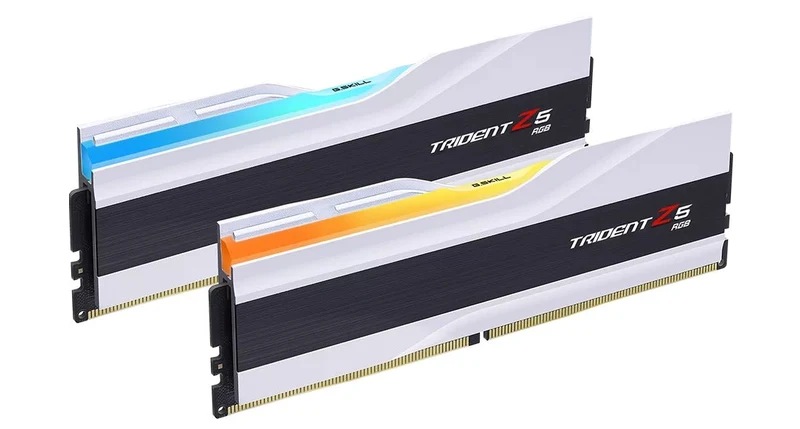G.Skill Trident Z5 RGB 64GB (2X32GB) DDR5 Intel XMP 6000MHZ CL36-36-36-96 1.35V Desktop Memory (Matte White) (F5-6000J3636F32GX2-TZ5RW)
