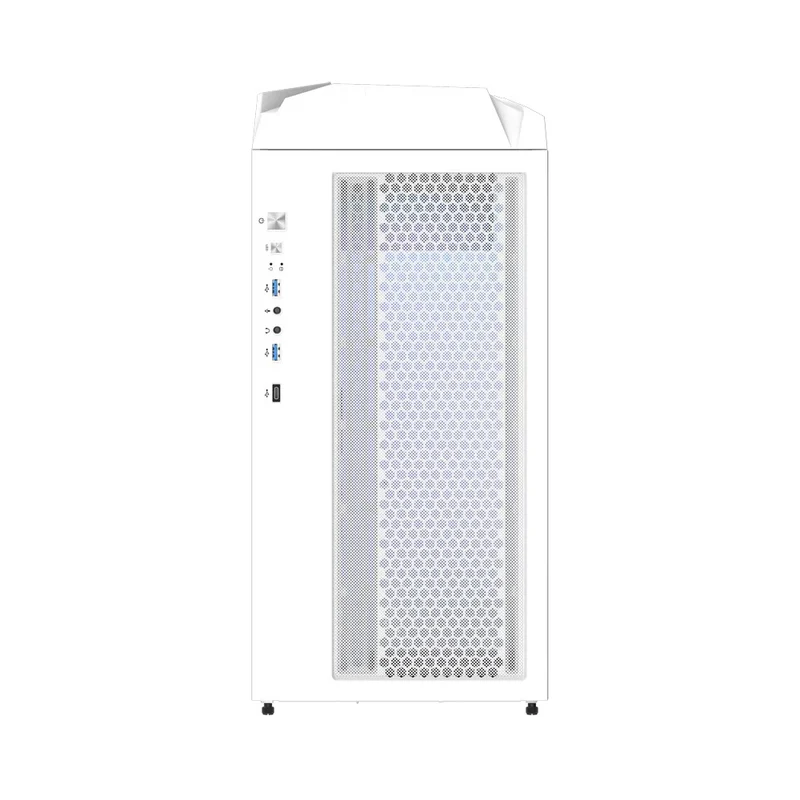 Gigabyte C301 V2 Tempered Glass RGB Mid-Tower 4X ARGB PWM Fan ATX Case (White) (GB-C301GW-V2)