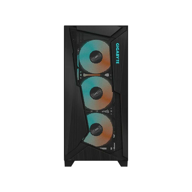 Gigabyte C301 V2 Tempered Glass RGB Mid-Tower 4X ARGB PWM Fan ATX Case (Black) (GB-C301G-V2)
