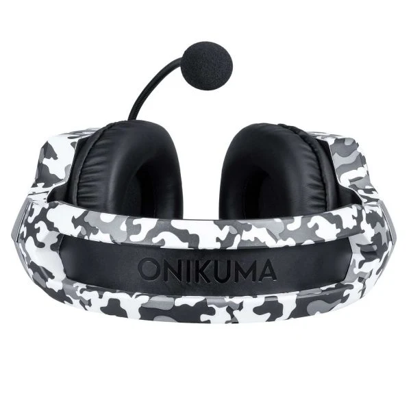 Onikuma K8 Gaming Headset With Mic And Noise Cancelling (Camouflage White)