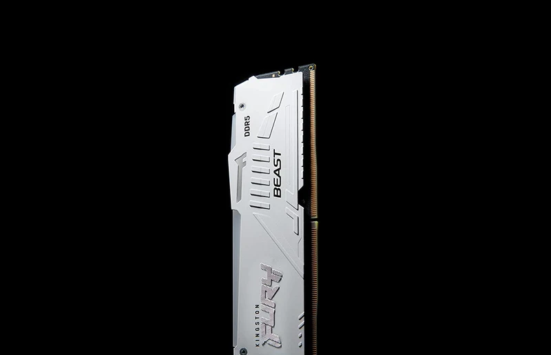 Kingston Fury Beast 32GB (2X16GB) DDR5 RGB Expo 6000MT/S CL36 Memory (White) (KF560C36BWEAK2-32)