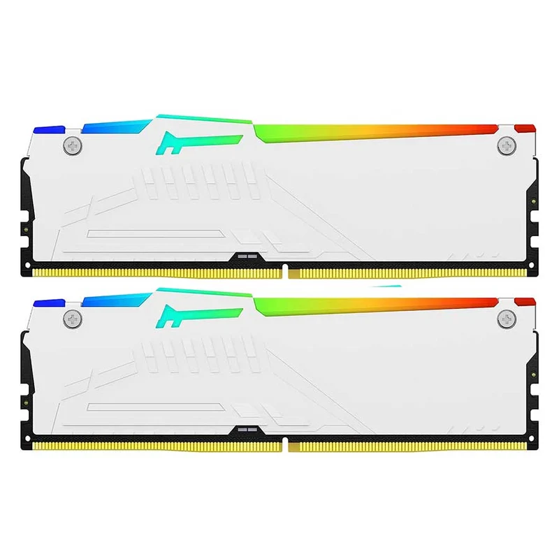 Kingston Fury Beast 64GB (2X32GB) DDR5 RGB Expo 5600MT/S CL36 Memory (White) (KF556C36BWEAK2-64)