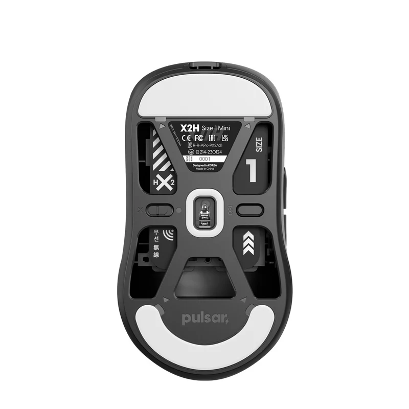 Pulsar X2H Ultralight Wireless Symmetrical eSports Mouse Size 1 (Black) (PX2H11)