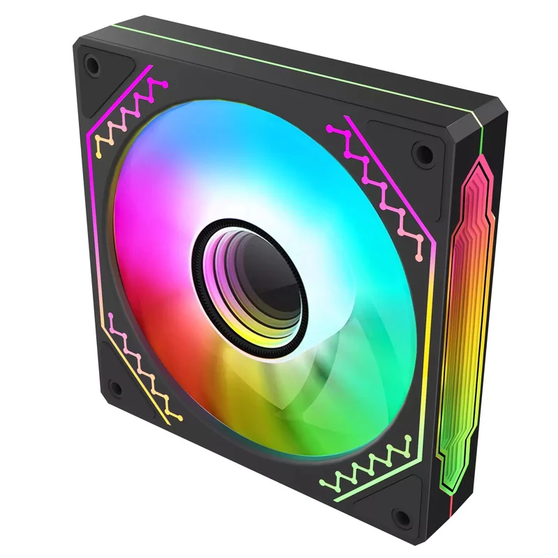 Coolman CM-03 Infinity Mirror Led A-RGB Cooling Fan (3-In-1 Pack)