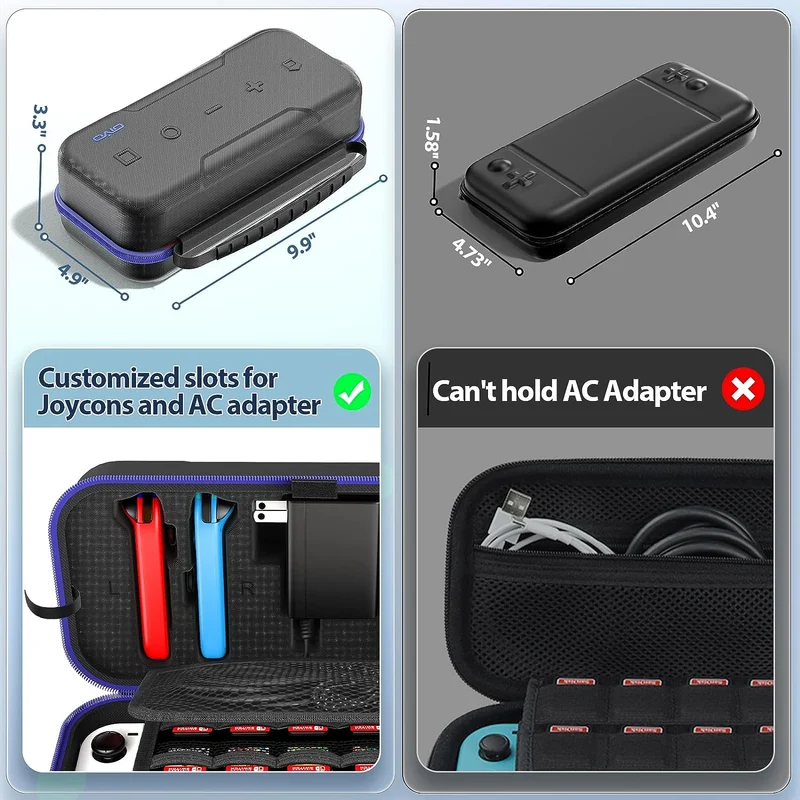 NSW OIVO Carry Case FOR N-Switch / N-Switch OLED (Blue) (IV-SW188)