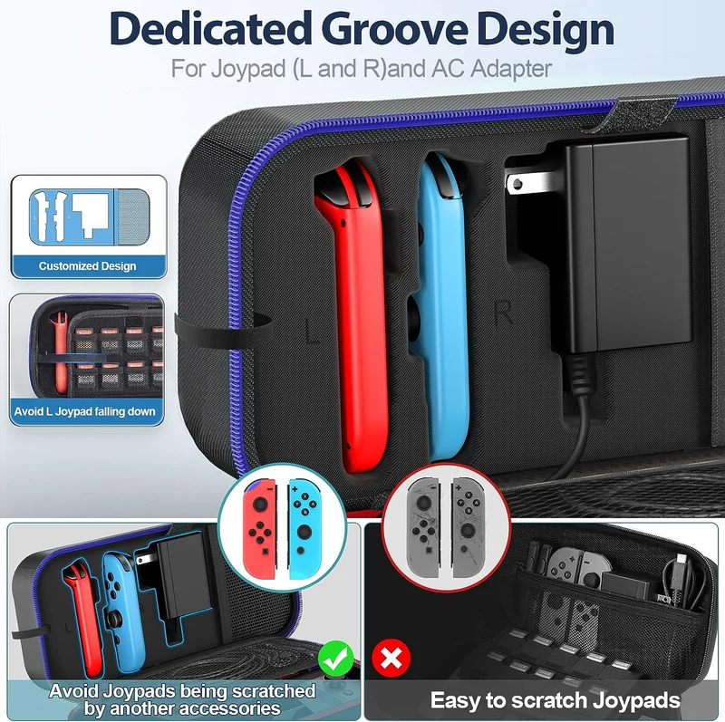NSW OIVO Carry Case FOR N-Switch / N-Switch OLED (Blue) (IV-SW188)