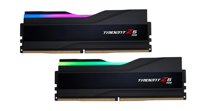 G.Skill Trident Z5 RGB 64GB (2X32GB) DDR5 Intel XMP 6400MHZ CL32-39-39-102 1.40V Desktop Memory (Matte Black) (F5-6400J3239G32GX2-TZ5RK)