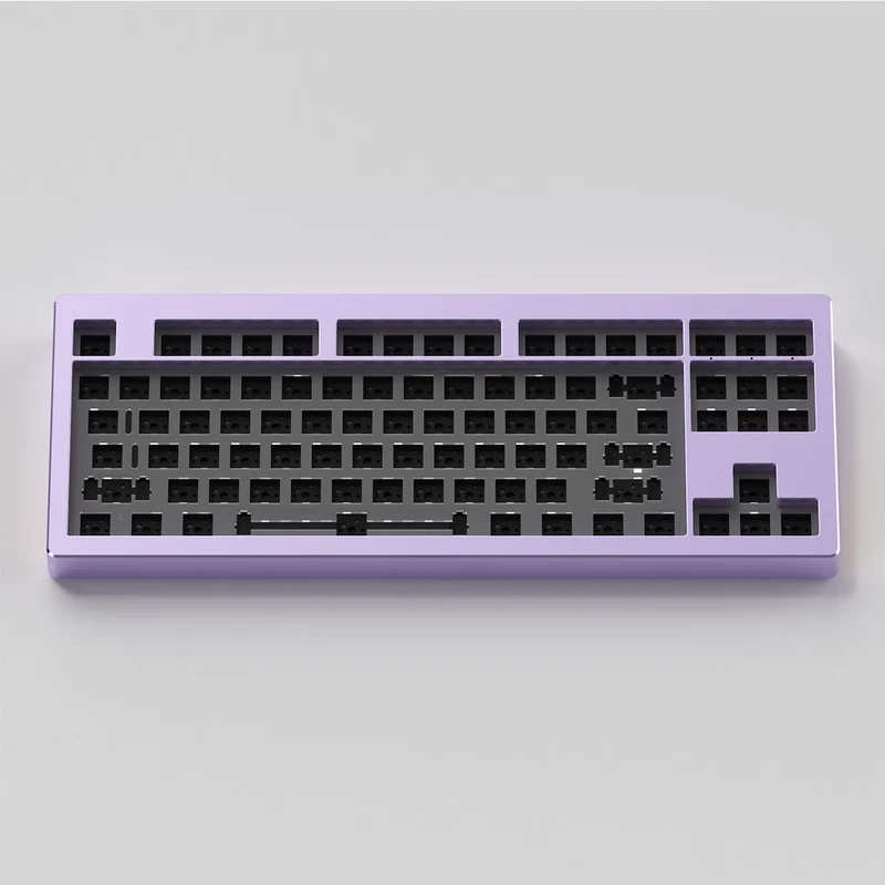 Monsgeek M3 QMK Aluminum Case Hot Swappable Mechanical Keyboard Gasket DIY Kit (Purple)