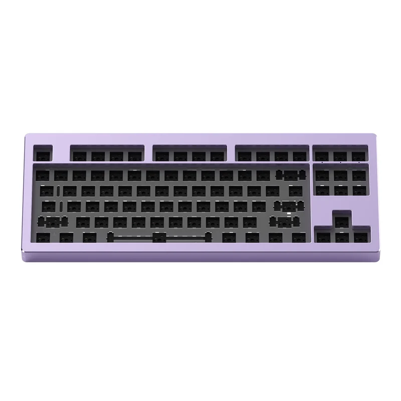 Monsgeek M3 QMK Aluminum Case Hot Swappable Mechanical Keyboard Gasket DIY Kit (Purple)