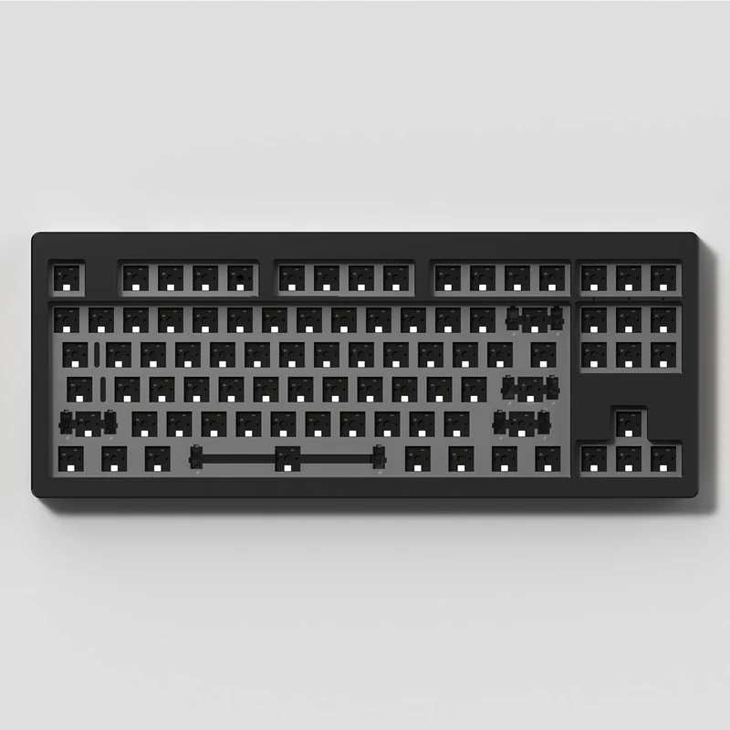 Monsgeek M3 QMK Aluminum Case Hot-Swappable Mechanical Keyboard Gasket DIY Kit (Black)