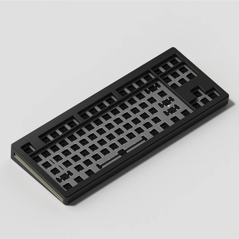 Monsgeek M3 QMK Aluminum Case Hot-Swappable Mechanical Keyboard Gasket DIY Kit (Black)