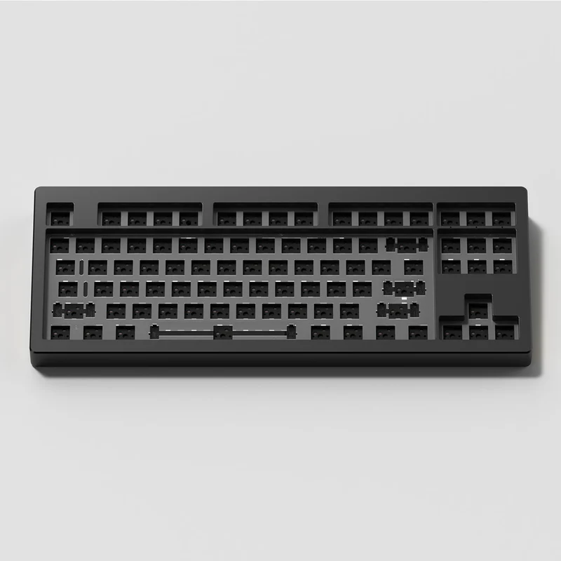 Monsgeek M3 QMK Aluminum Case Hot-Swappable Mechanical Keyboard Gasket DIY Kit (Black)