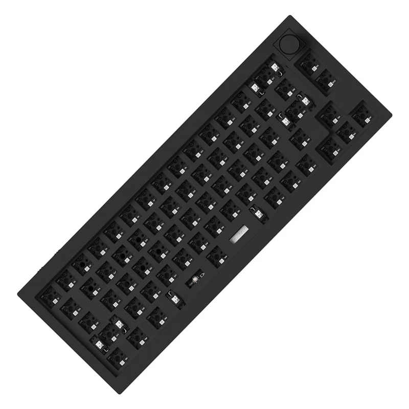 Keychron Q2 Pro QMK/Via Barebone Knob Hot-Swappable RGB Backlight Wireless Custom Mechanical Keyboard - Carbon Black (Q2P-B1)