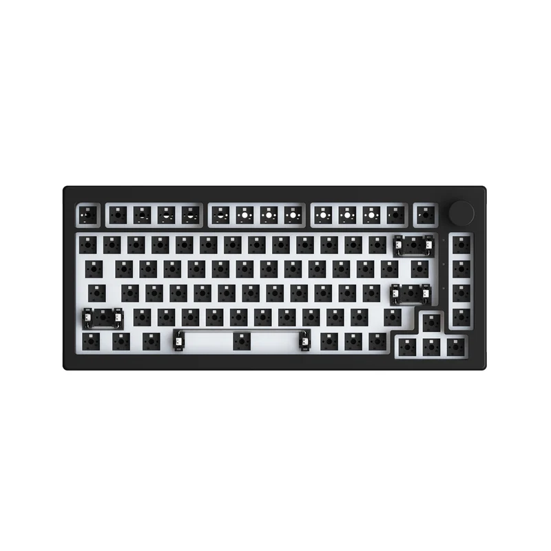 Akko 5075S VIA Barebone Custom Hot-Swappable Mechanical Keyboard DIY Kit Gasket Mount (Dark Night)