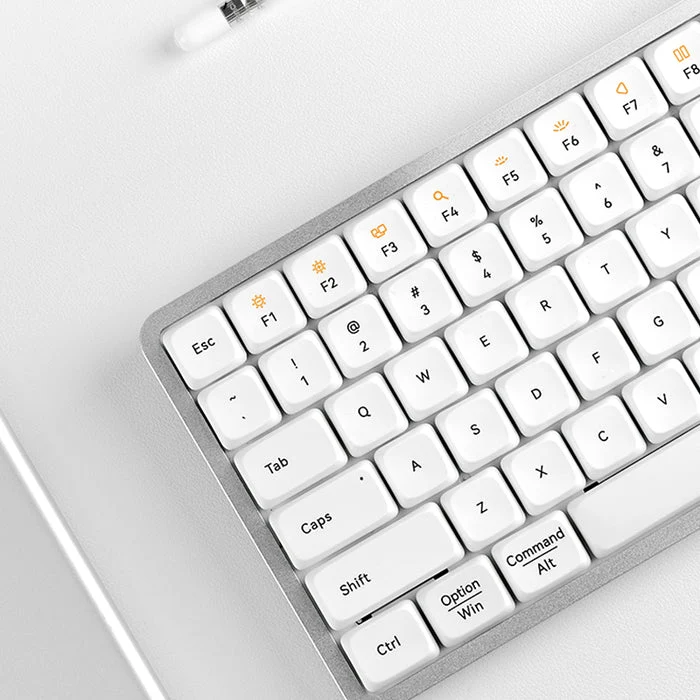 Lofree Flow 84 Keys Dual Mode Low Profile Mechanical Keyboard (Silver)
