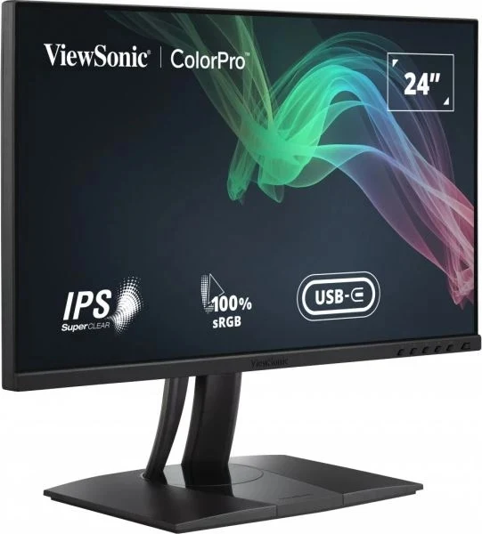 Viewsonic ColorPro VP2456 24" FHD 60Hz Pantone Validated 100% SRGB & Factory Pre-Calibrated Monitor w/ 60W USB-C Port