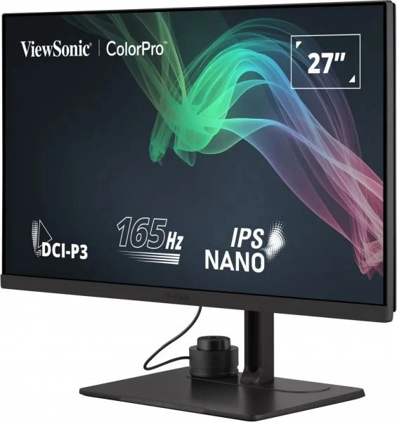 Viewsonic ColorPro VP2776 27" QHD 1440p 165Hz IPS Nano Color panel w/ Integrated Calibrator Pantone Validated Video Editing Monitor