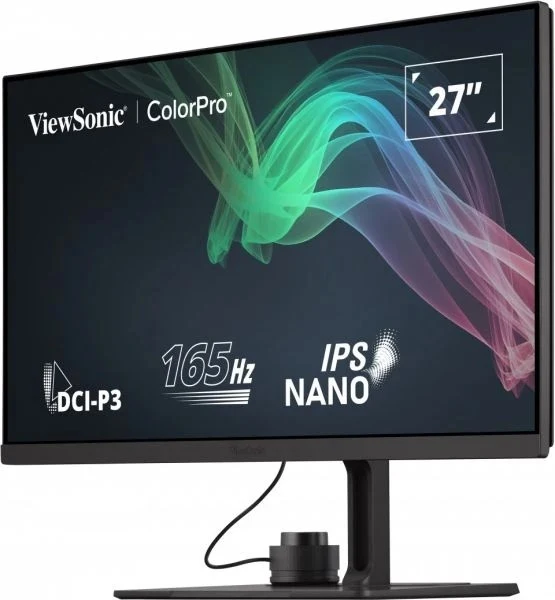Viewsonic ColorPro VP2776 27" QHD 1440p 165Hz IPS Nano Color panel w/ Integrated Calibrator Pantone Validated Video Editing Monitor