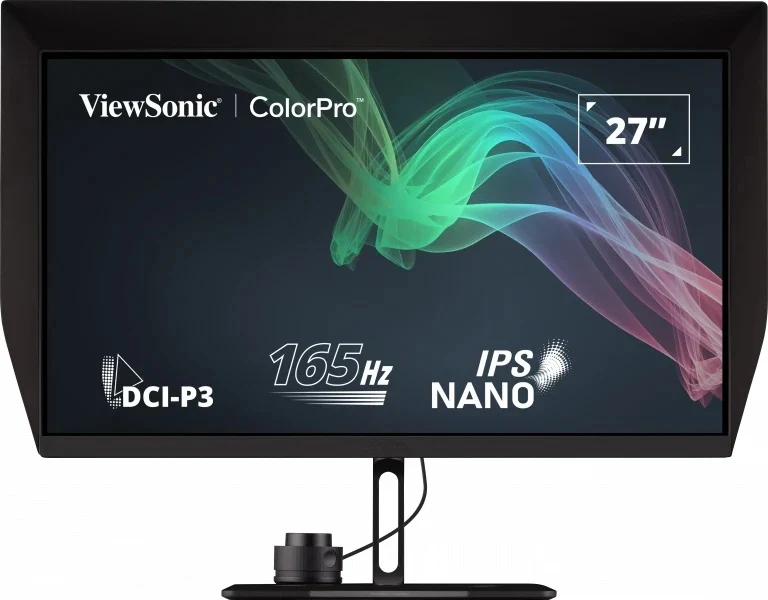 Viewsonic ColorPro VP2776 27" QHD 1440p 165Hz IPS Nano Color panel w/ Integrated Calibrator Pantone Validated Video Editing Monitor
