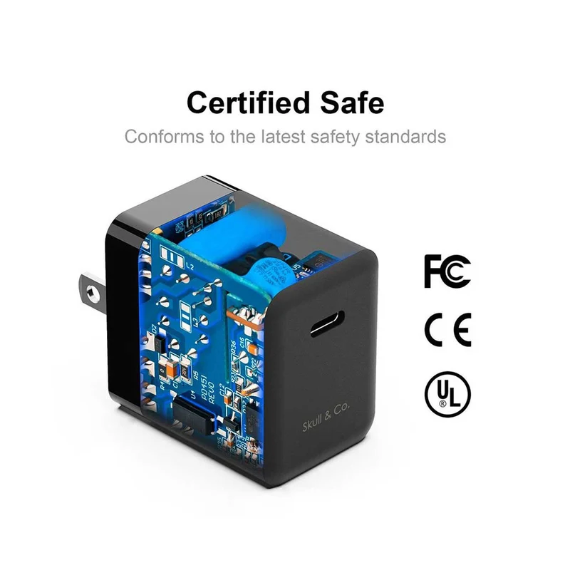 Skull & Co. Gan AC Adapter (2 Prongs Only) (Nsac)