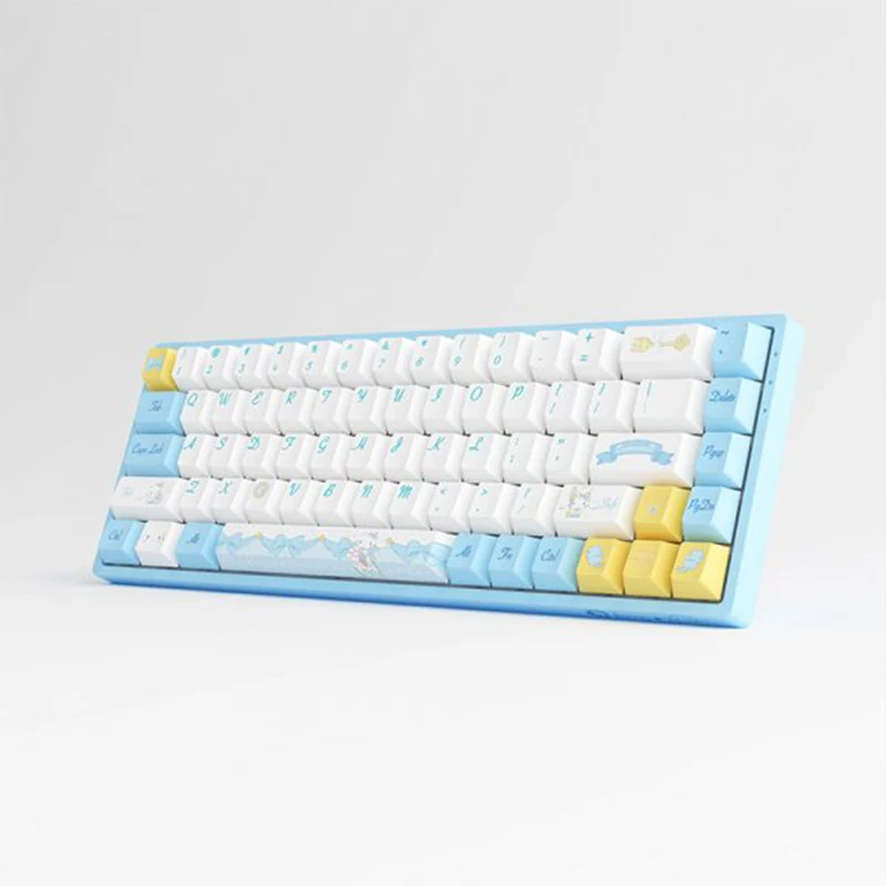Akko Cinnamoroll 3068B Plus Multi-Modes RGB Hot-Swappable Mechanical Keyboard (Akko CS Jelly Pink)