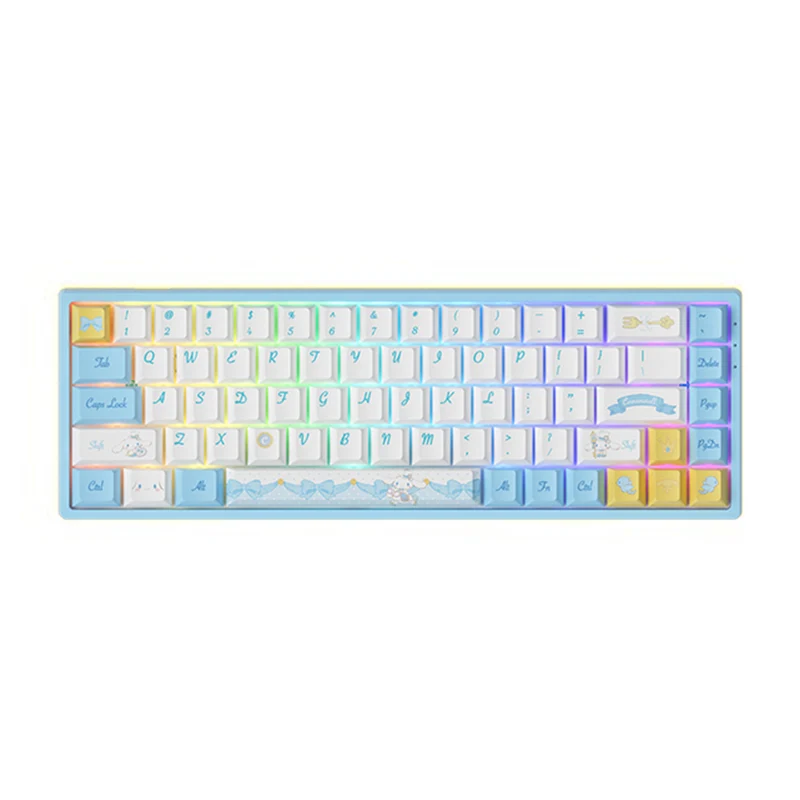 Akko Cinnamoroll 3068B Plus Multi-Modes RGB Hot-Swappable Mechanical Keyboard (Akko CS Jelly Pink)